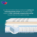 Hybrid roll sleeping well spring mattresses